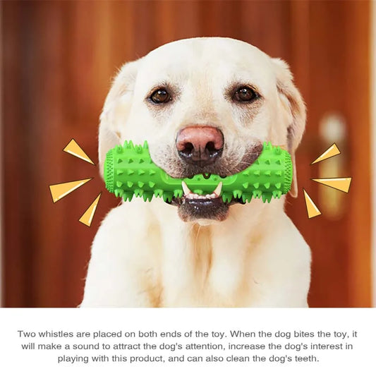 3-in-1 Squeaky Dog Dental Chew Toy | Teeth Cleaning & Gum Massage Stick - Pet Mode 