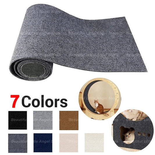 Self-Adhesive Cat Scratching Carpet | Trim-to-Fit Scratch Pad for Cat Trees & Furniture - Pet Mode 