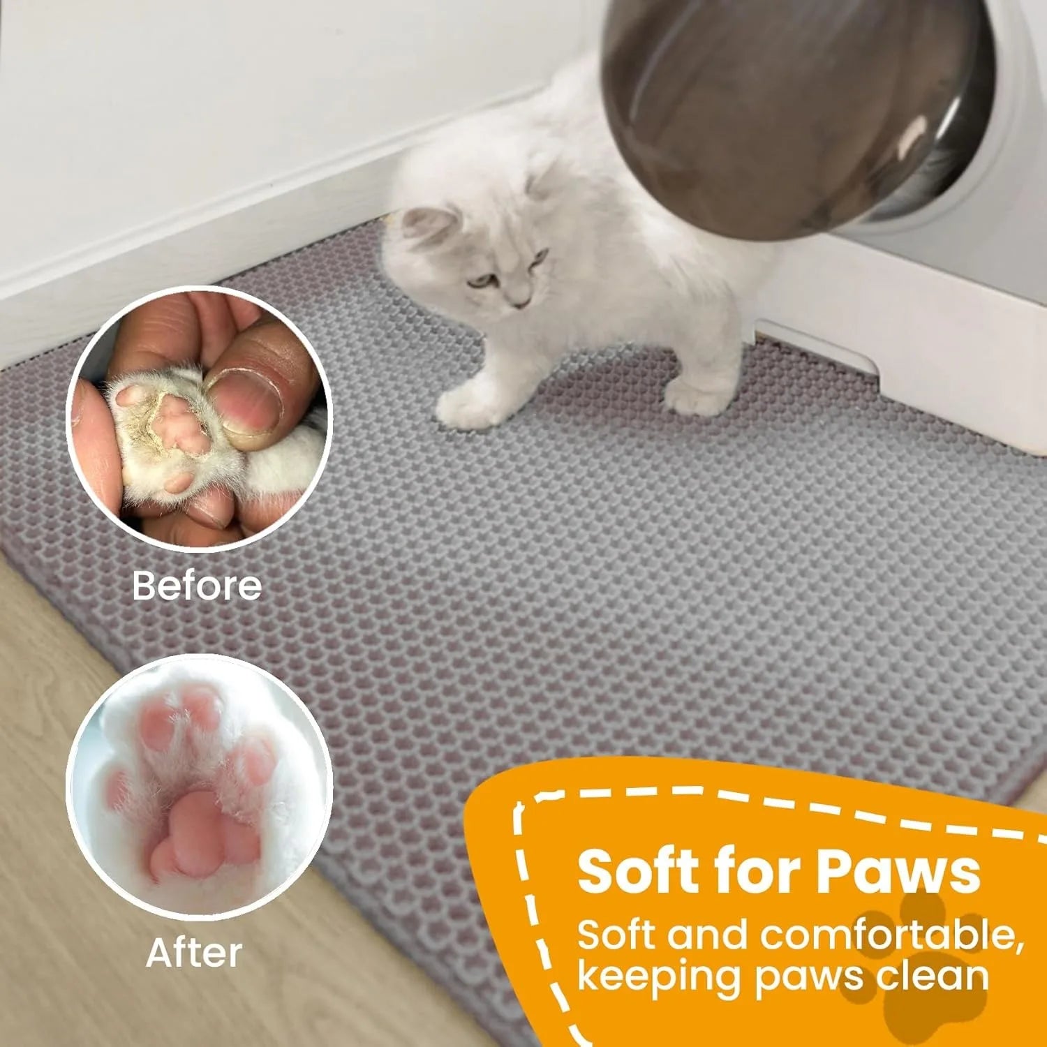 Waterproof Double Layer Cat Litter Mat - Pet Mode 