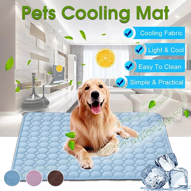 Summer Pet Cooling Mat Self Cooling Pad for Dog and Cat Waterproof - Pet Mode 