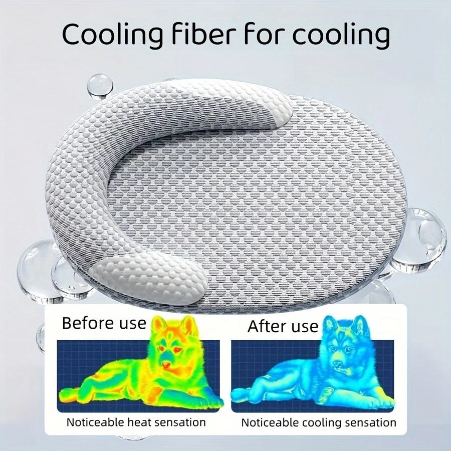 Cooling Pet Bed with Ice Silk Fabric | Breathable Summer Sofa Bed for Dogs & Cats - Pet Mode 