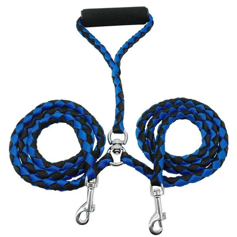 Dual Dog Leash | No-Tangle Double Lead for Walking Two Dogs - Pet Mode 