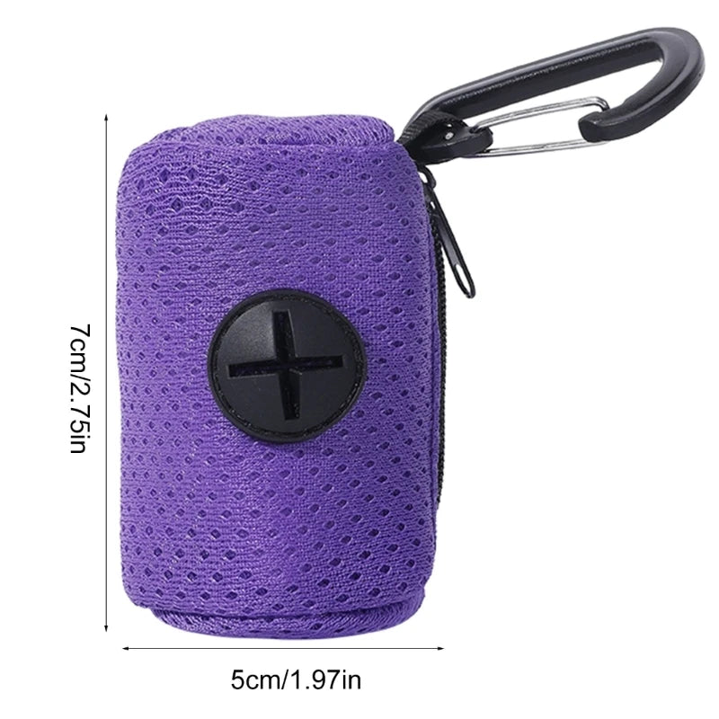 Dog Poop Bag Dispenser | Portable Waste Bag Holder for Walks & Travel - Pet Mode 