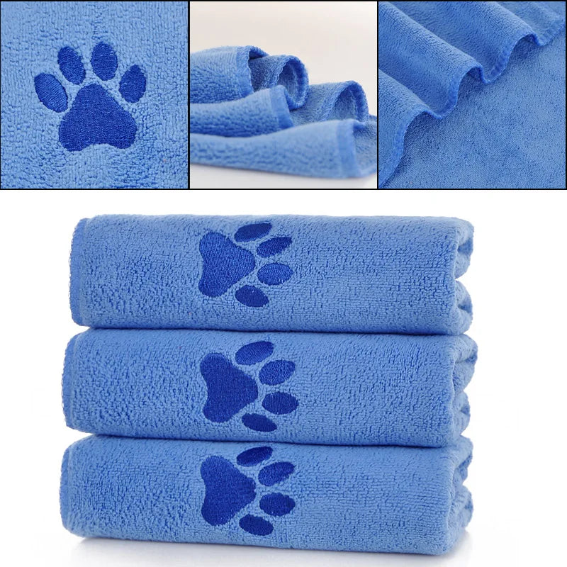 Quick-Dry Dog & Cat Towel | Ultra Absorbent Pet Bath & Paw Drying Cloth