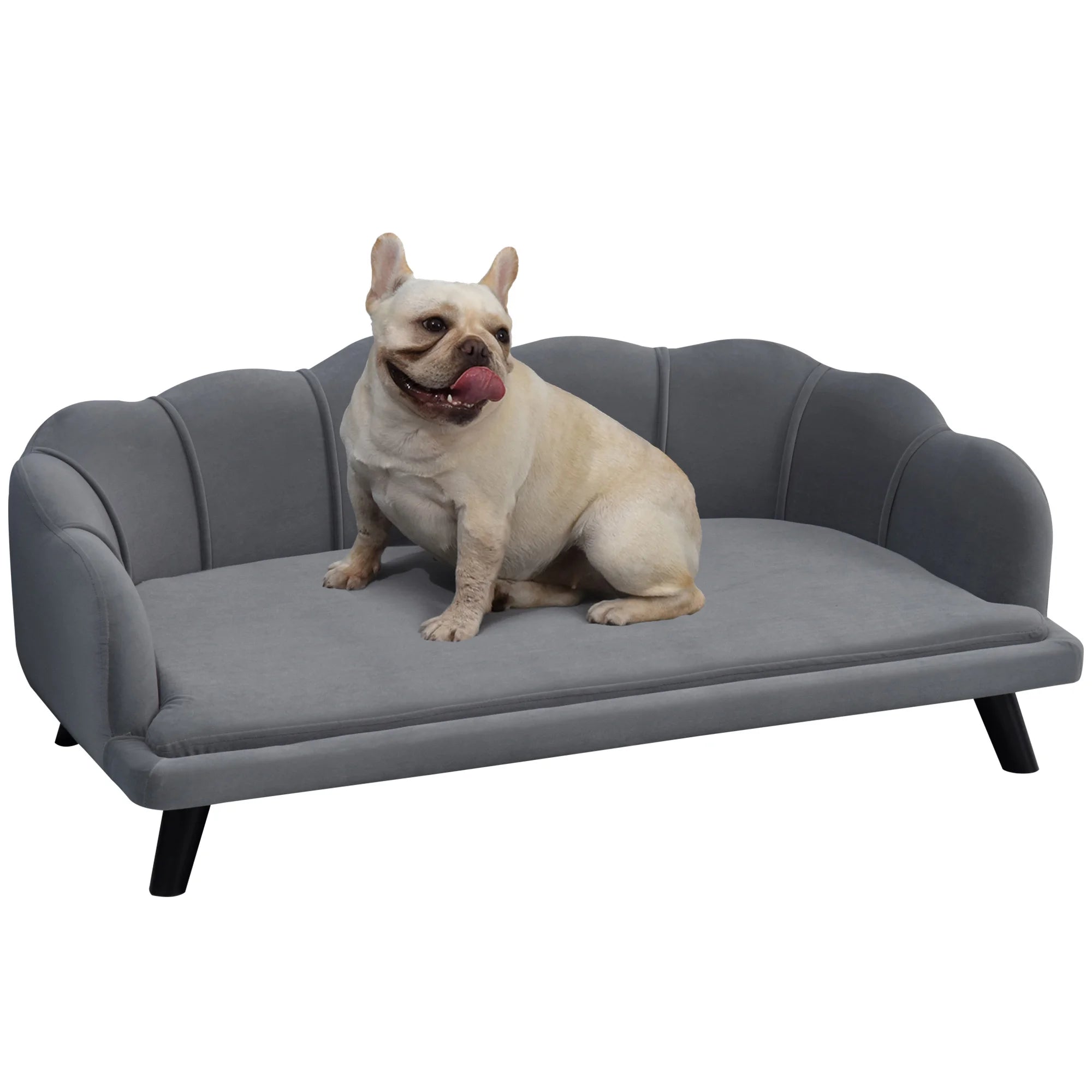 Luxury Dog Sofa Bed – Elevated Plush Pet Couch for Medium & Large Dogs