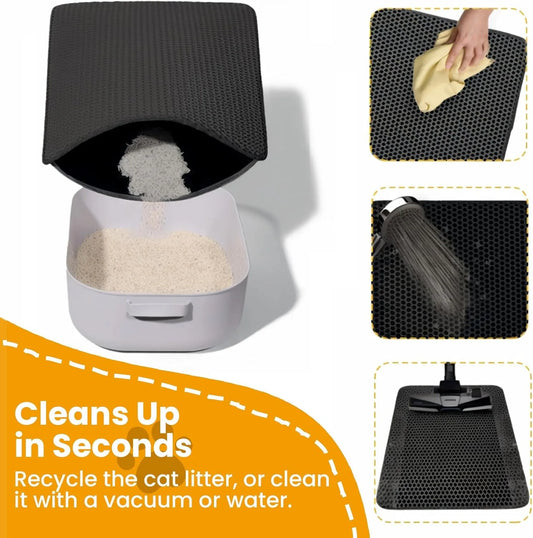 Waterproof Double Layer Cat Litter Mat - Pet Mode 