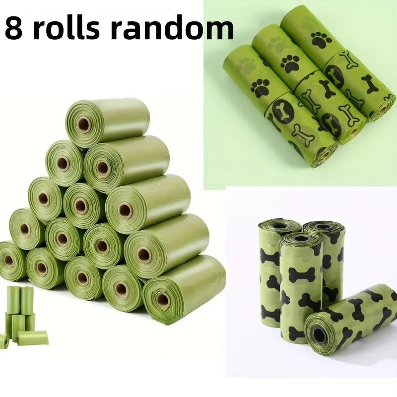 Biodegradable Dog Poop Bags | Leak-Proof Unscented Waste Bags (8 Rolls) - Pet Mode 