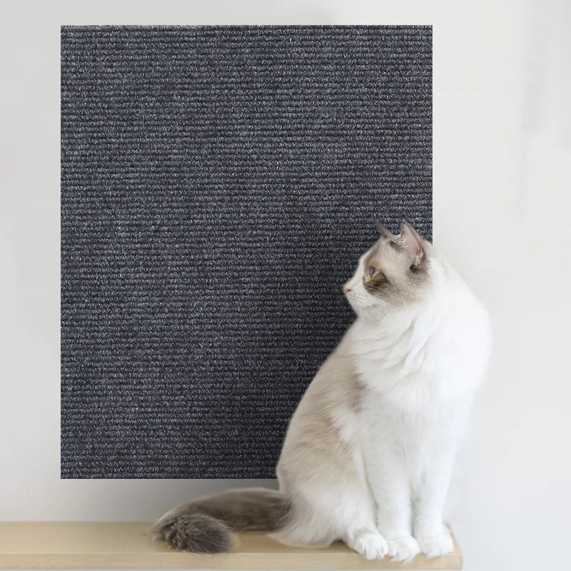 Self-Adhesive Cat Scratching Carpet | Trim-to-Fit Scratch Pad for Cat Trees & Furniture - Pet Mode 