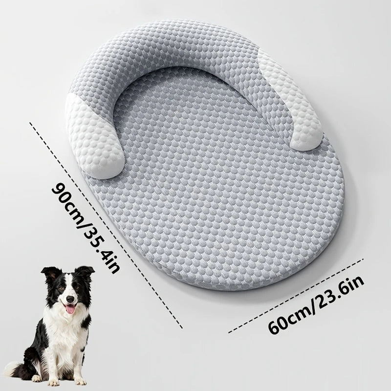 Cooling Pet Bed with Ice Silk Fabric | Breathable Summer Sofa Bed for Dogs & Cats - Pet Mode 
