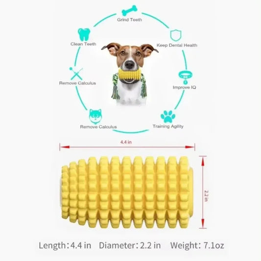 Durable Dog Chew Toy – Teeth Cleaning Corn Cob Toy for Small, Medium & Large Dogs - Pet Mode 