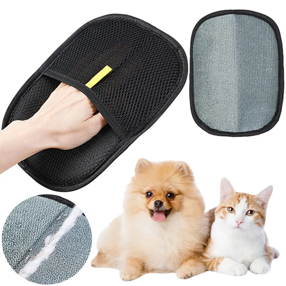 Pet Hair Remover Grooming Mitt for Dogs & Cats - Pet Mode 