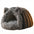 COZY Soft Plush Hooded Cat Bed