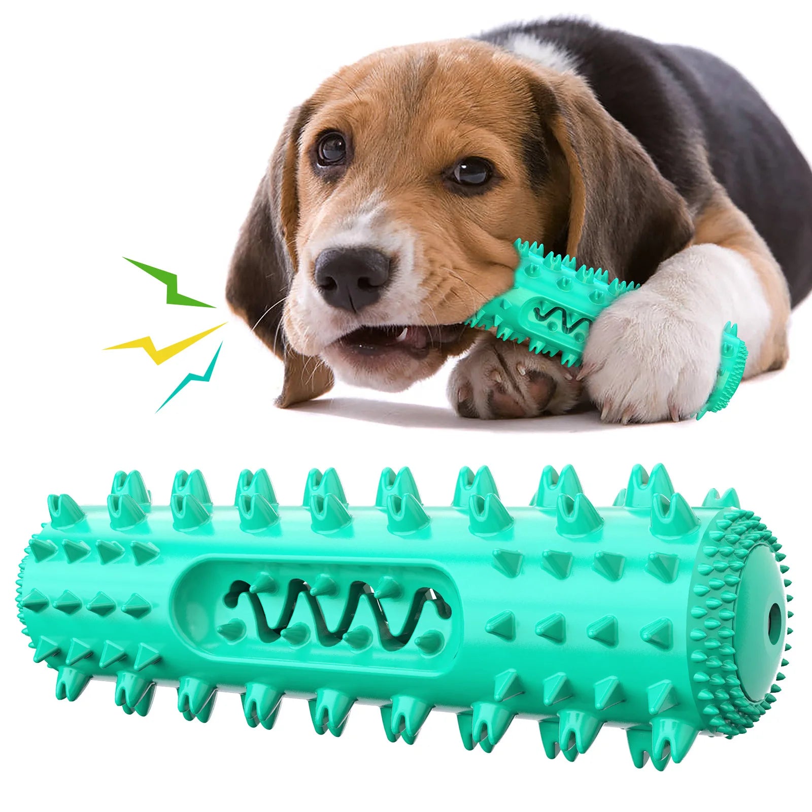 3-in-1 Squeaky Dog Dental Chew Toy | Teeth Cleaning & Gum Massage Stick - Pet Mode 
