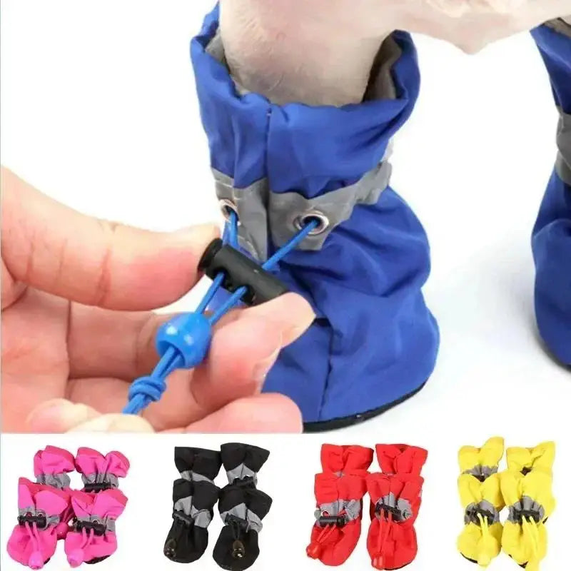 4pcs Waterproof Pet Dog Shoes - Anti-slip - Pet Mode 