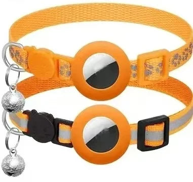Reflective AirTag Cat Collar | Breakaway Safety Collar with Bell