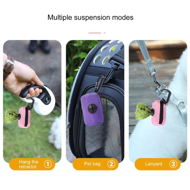 Dog Poop Bag Dispenser | Portable Waste Bag Holder for Walks & Travel - Pet Mode 
