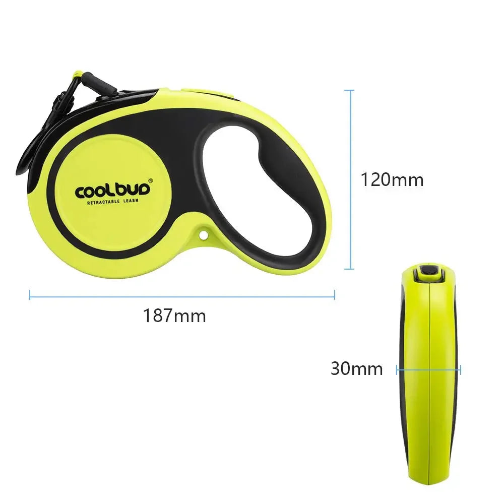 1 Pc 5m Heavy-Duty Retractable Dog Leash for Large Dogs