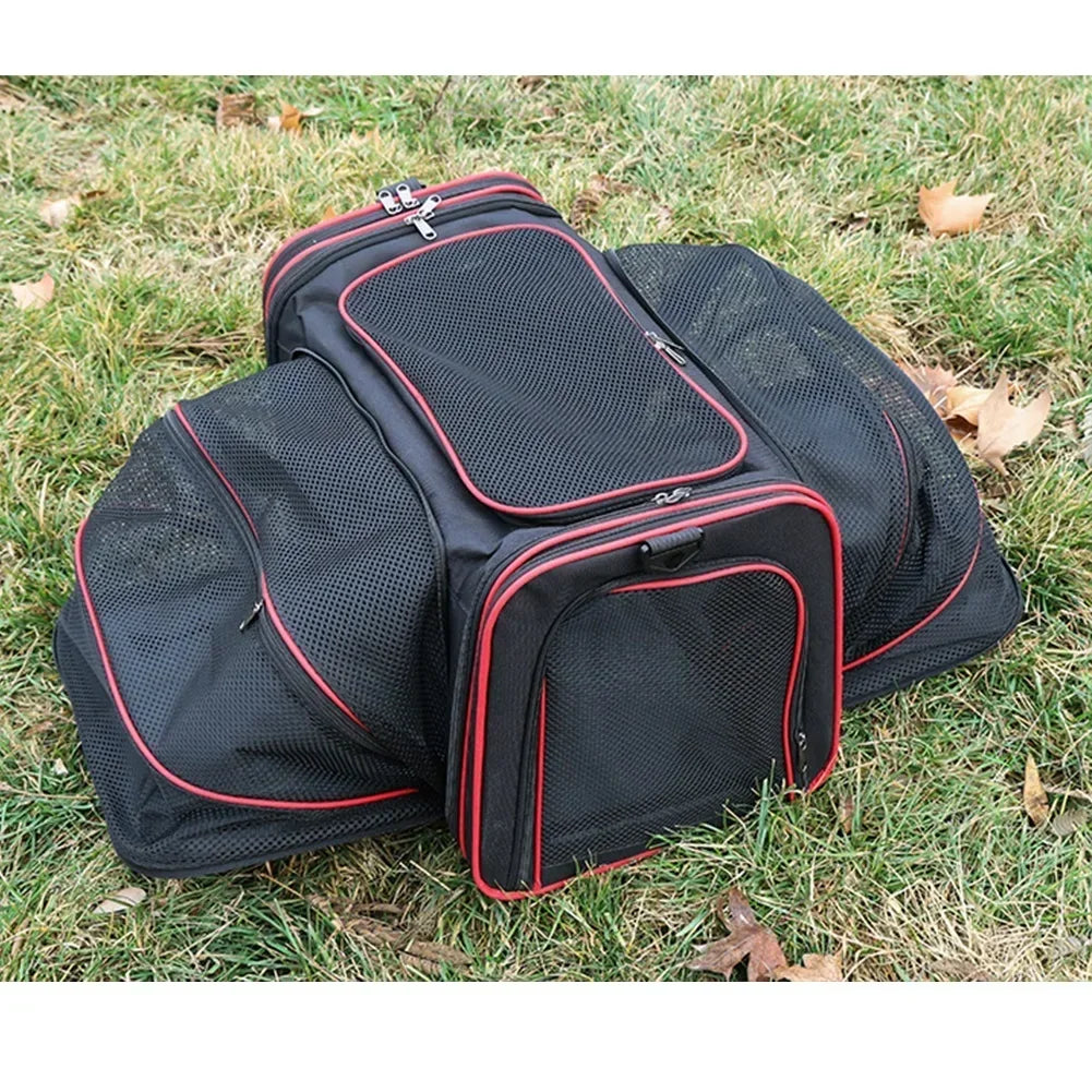 Expandable Pet Carrier Bag | Foldable Travel Carrier for Cats & Small Dogs - Pet Mode 