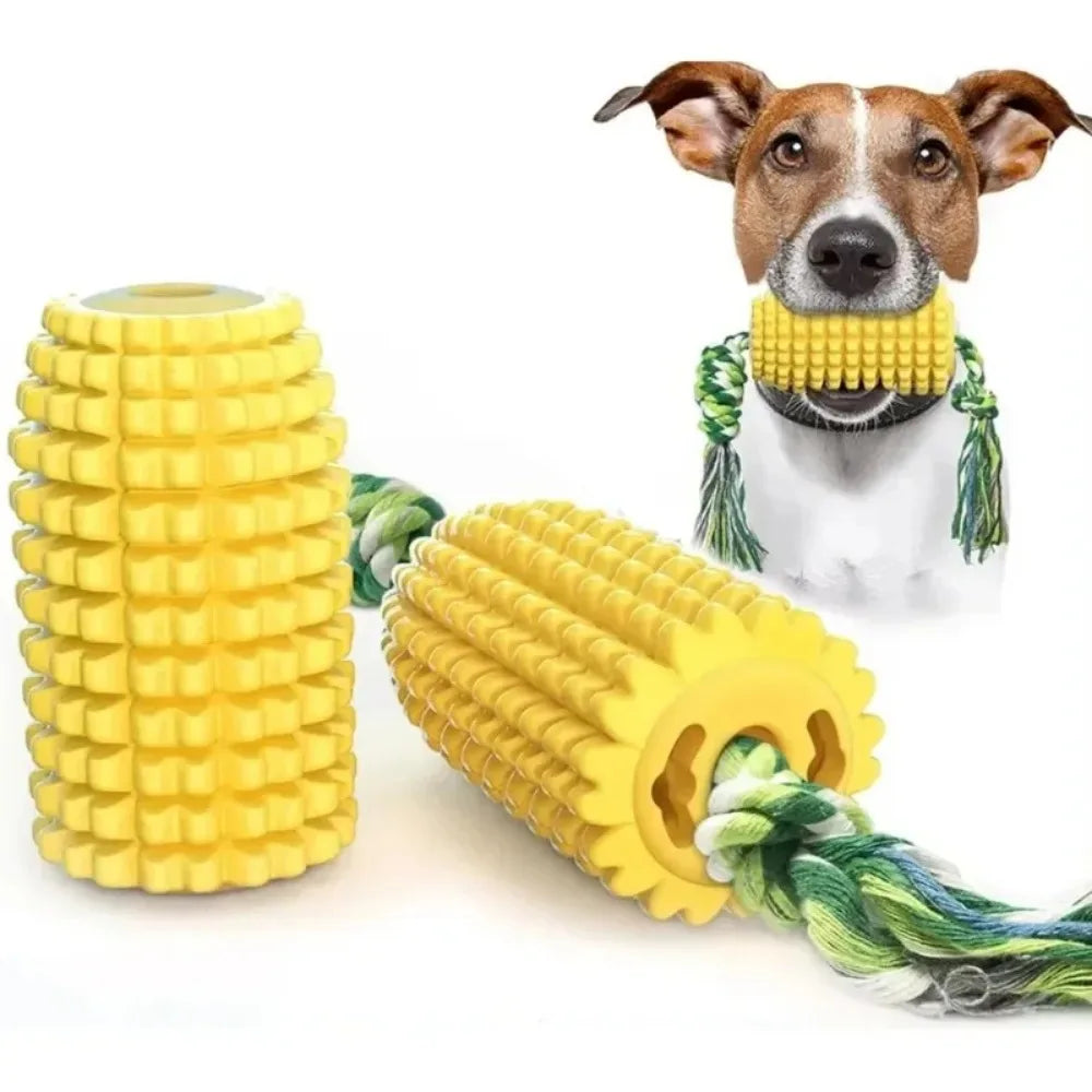 Durable Dog Chew Toy – Teeth Cleaning Corn Cob Toy for Small, Medium & Large Dogs