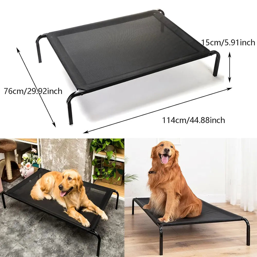 Elevated Cooling Dog Bed | Breathable Raised Mesh Pet Cot for Indoor & Outdoor Use - Pet Mode 