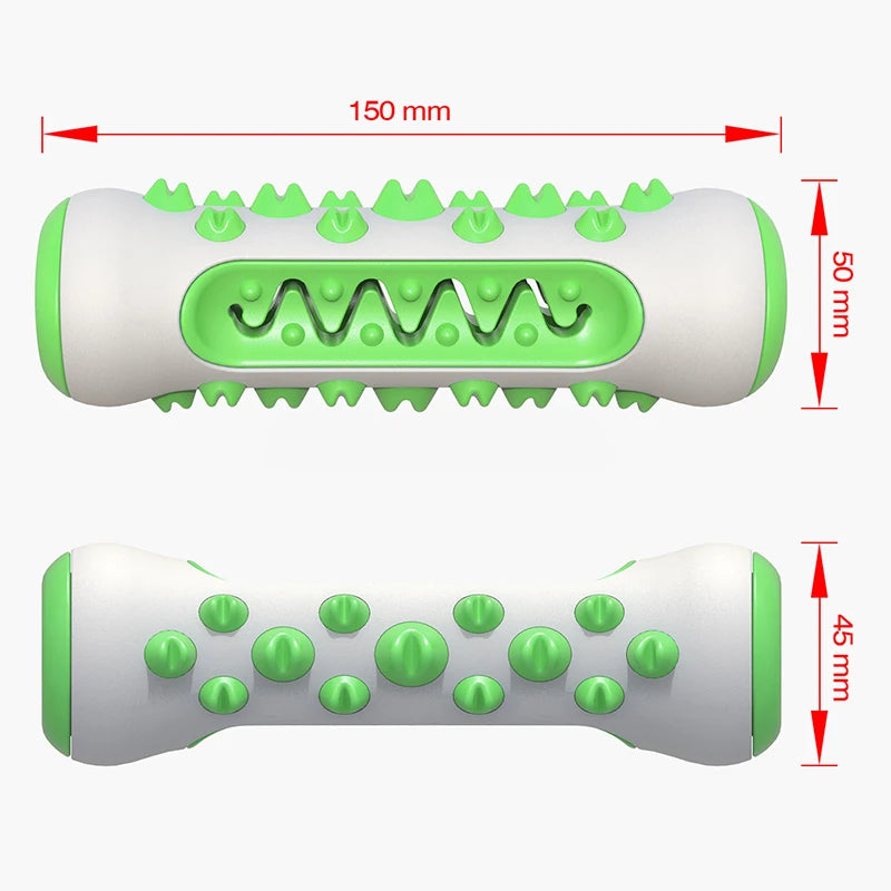 5-in-1 Interactive Dog Dental Chew Toy | Toothbrush, Treat Dispenser & Chew Stick - Pet Mode 