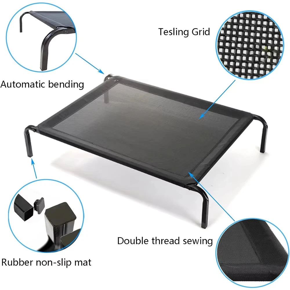 Elevated Cooling Dog Bed | Breathable Raised Mesh Pet Cot for Indoor & Outdoor Use - Pet Mode 
