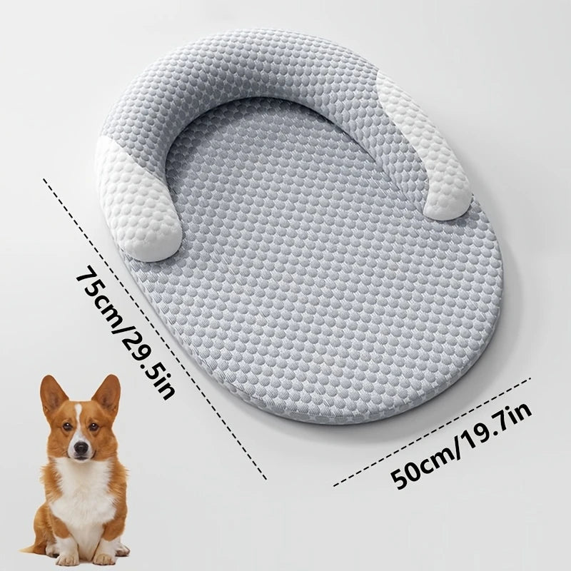 Cooling Pet Bed with Ice Silk Fabric | Breathable Summer Sofa Bed for Dogs & Cats - Pet Mode 