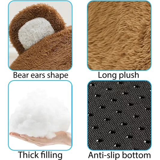 Winter Plush Cat Bed | Cosy Lounger for Cats & Small Dogs - Pet Mode 