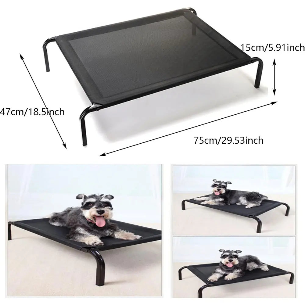 Elevated Cooling Dog Bed | Breathable Raised Mesh Pet Cot for Indoor & Outdoor Use - Pet Mode 