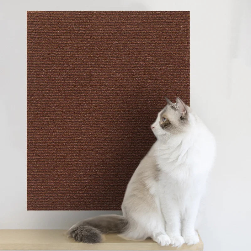 Self-Adhesive Cat Scratching Carpet | Trim-to-Fit Scratch Pad for Cat Trees & Furniture - Pet Mode 