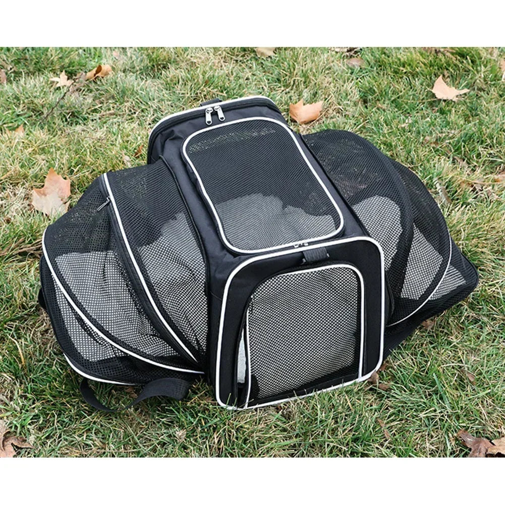 Expandable Pet Carrier Bag | Foldable Travel Carrier for Cats & Small Dogs - Pet Mode 