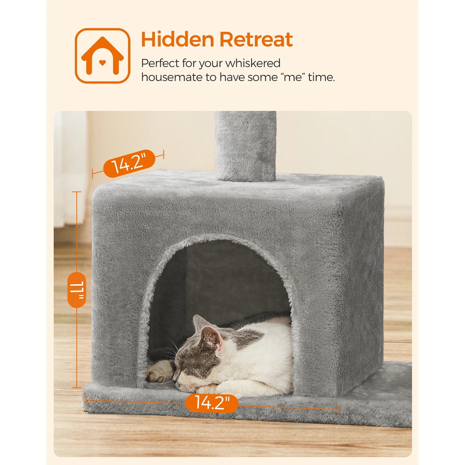 Cat Tree - Scratching Post, 84 cm  for Large Cats - Pet Mode 