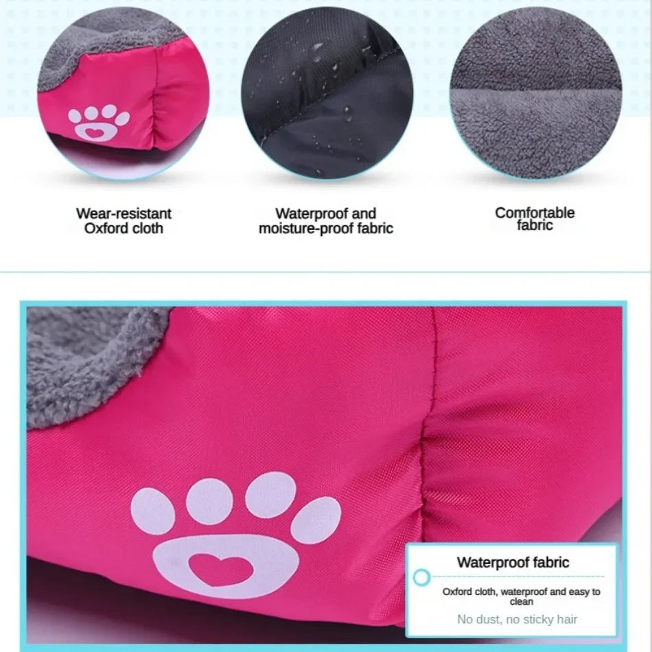 Washable Plush Pet Bed - Pet Mode 