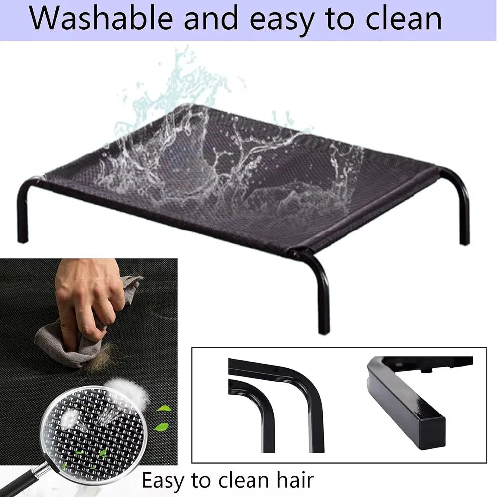 Elevated Cooling Dog Bed | Breathable Raised Mesh Pet Cot for Indoor & Outdoor Use - Pet Mode 