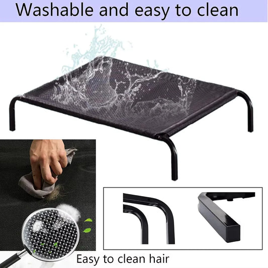 Elevated Cooling Dog Bed | Breathable Raised Mesh Pet Cot for Indoor & Outdoor Use - Pet Mode 