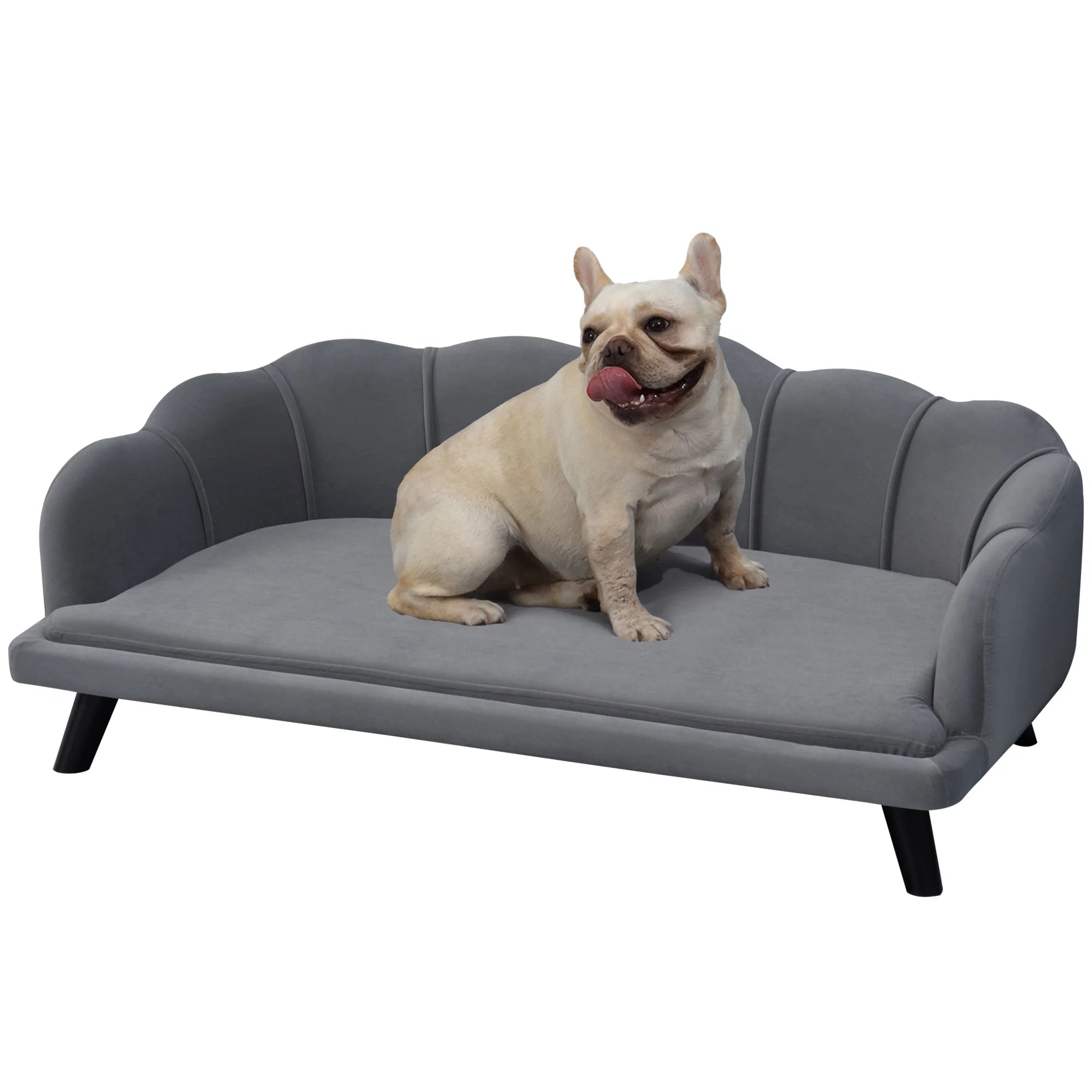 Luxury Dog Sofa Bed – Elevated Plush Pet Couch for Medium & Large Dogs