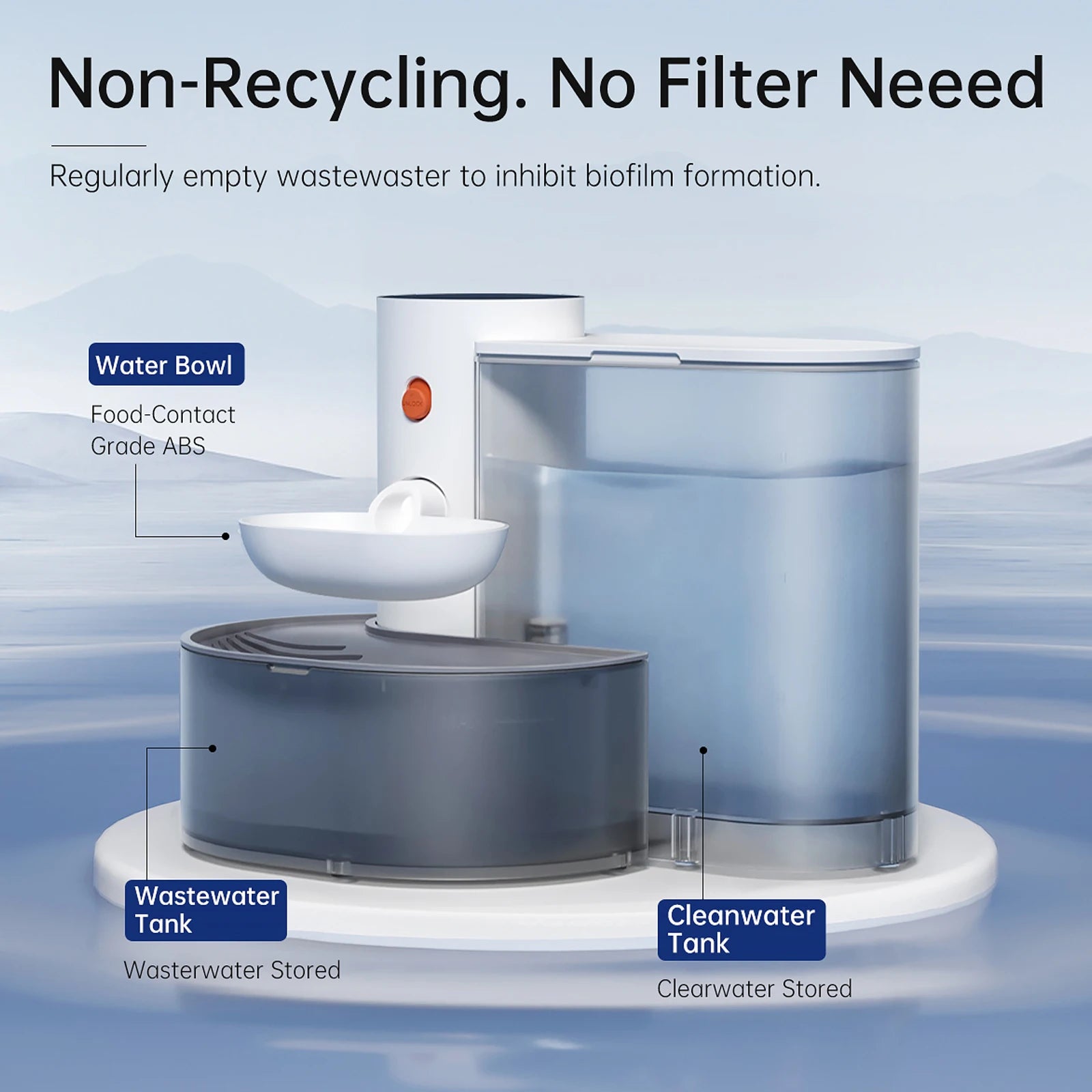 Automatic Cordless Pet Water Fountain – 3000ML Smart Water Dispenser - Pet Mode 