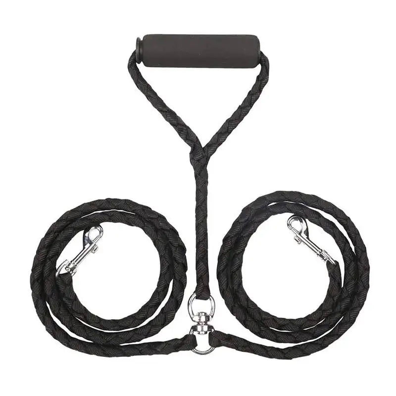 Dual Dog Leash | No-Tangle Double Lead for Walking Two Dogs - Pet Mode 