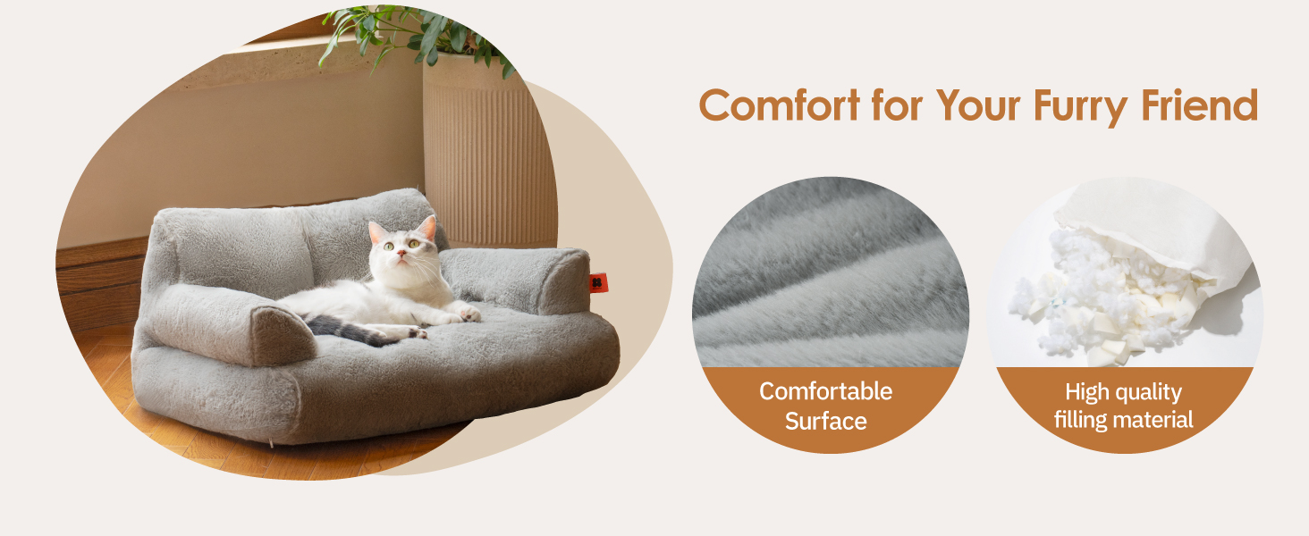 Plush Cat Bed for Indoor Cats - Pet Mode 