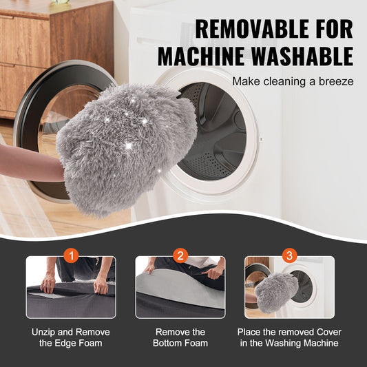 Human Size Dog Bed With Washable PV Velvet Cover - Pet Mode 