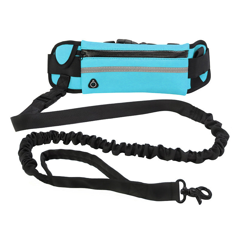 Adjustable Shock-Absorbing Bungee Leash with Waist Belt - Pet Mode 