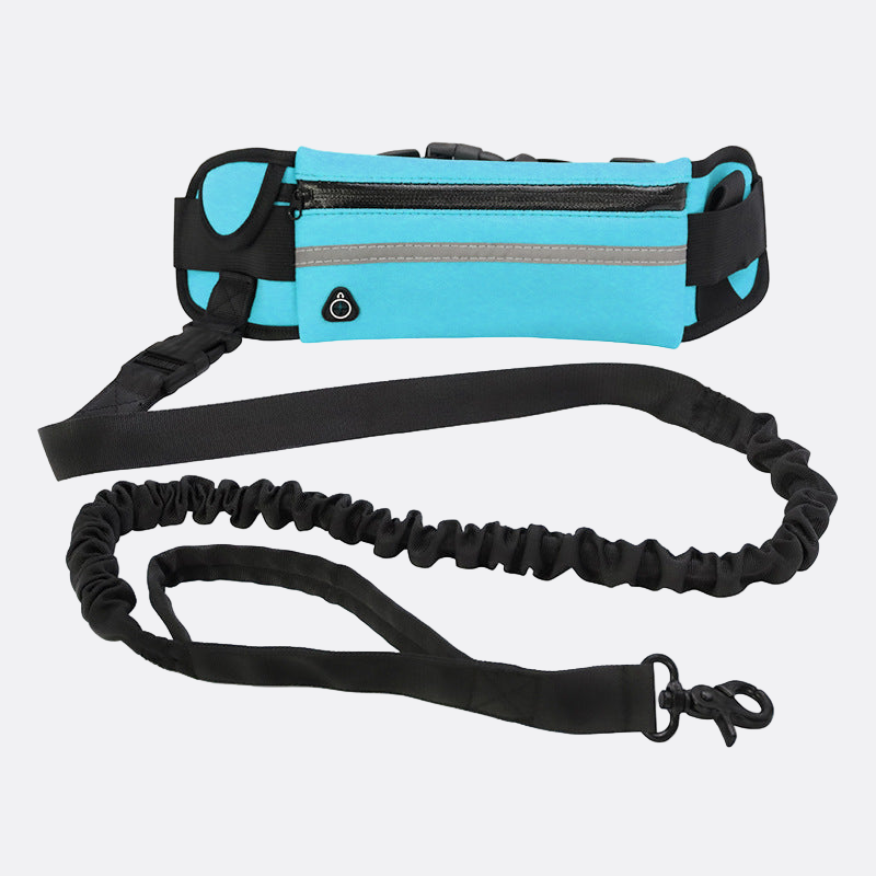 Adjustable Shock-Absorbing Bungee Leash with Waist Belt - Pet Mode 