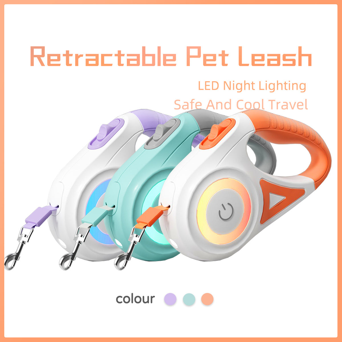 Retractable Dog Leash & Collar Set - Pet Mode 