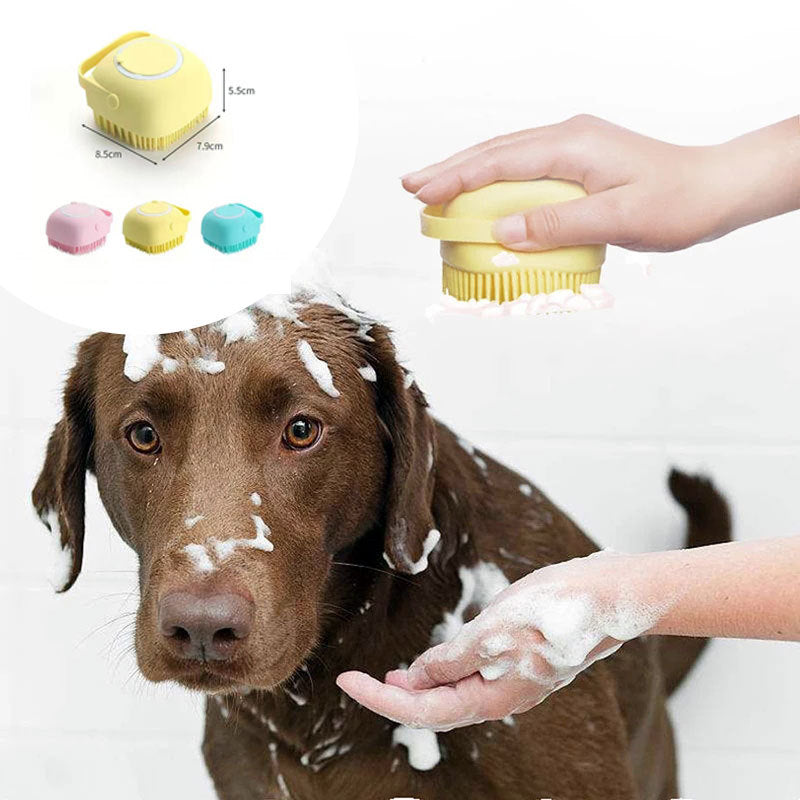 Silicone Dog Bath & Massage Brush - Pet Mode 