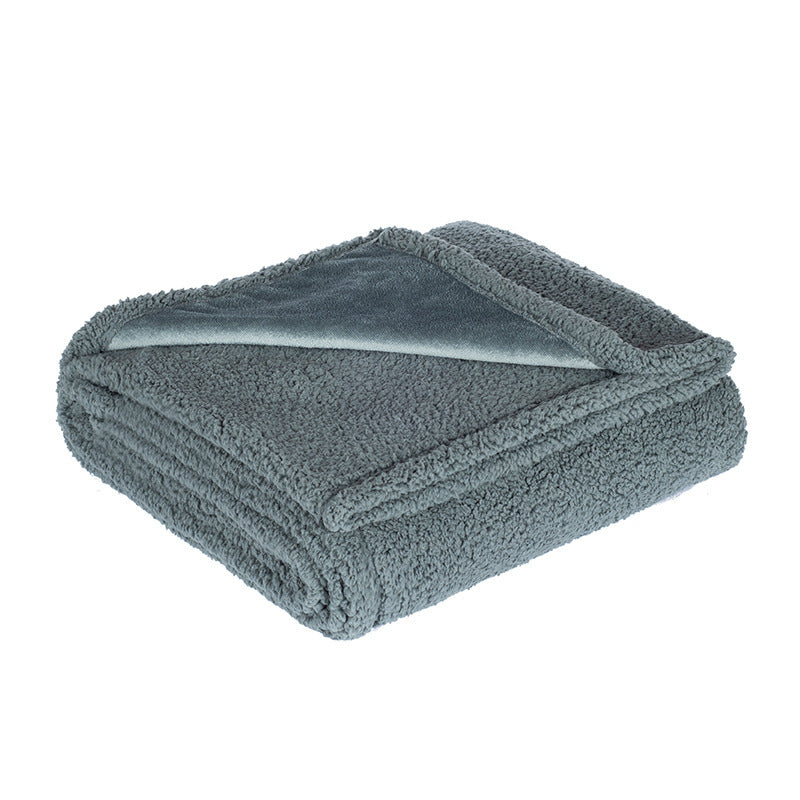 Flannel Cotton Wool Sherpa Pet Blanket