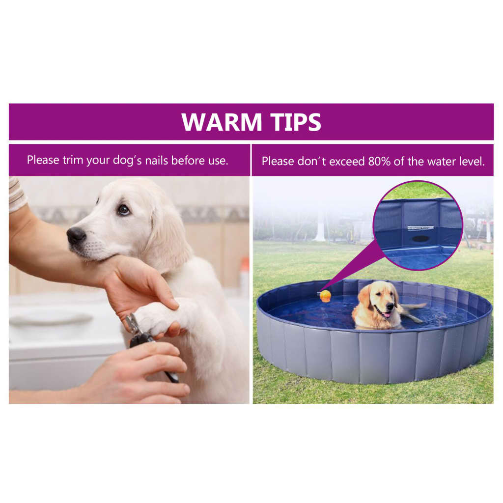 Foldable PVC Dog Pool - Pet Mode 
