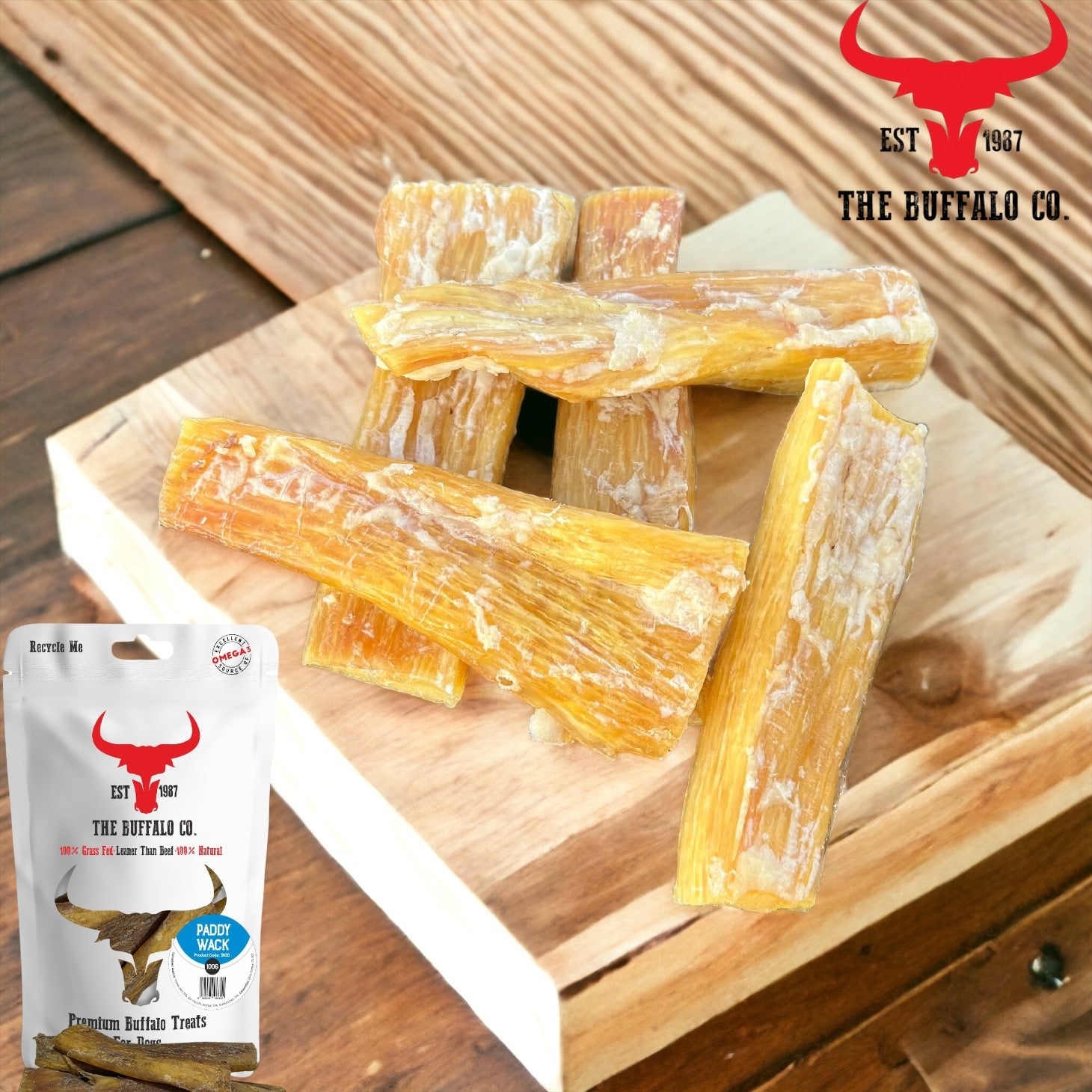Buffalo Paddywack - Dog Treats - 1kg - Pet Mode 